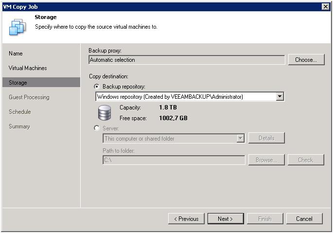 Step 6. Specify additional guest OS processing options This step should only be performed if you copy Windows-based VMs.