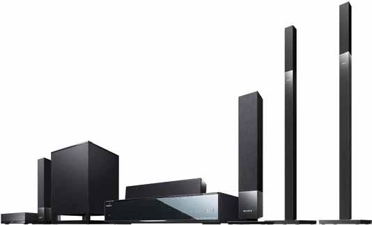 This home theatre system and the HX925 monolithic TV on page 15 go well together.