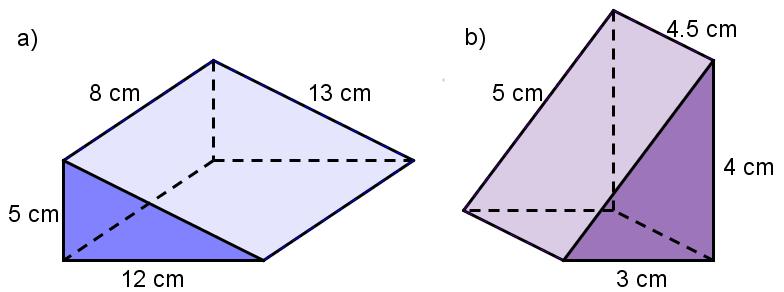 Total Surface Area of Prisms Q1.