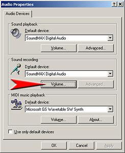 6 Select [Edit]-[Audio Properties] to display the Audio Property dialog box.