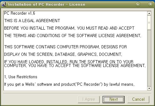 4.3 License Agreement screen will be displayed.