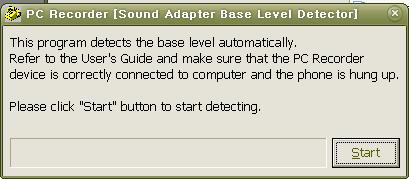 4.7 When you finish installing the program, Sound Adapter Base Level Detector program will be