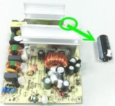 Figure55 Heat the solder of Electrolytic