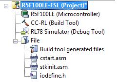 (4) Specifying the link directive file (only when the CA78K0R compiler is used) In the CS+ Project Tree window, right-click the File node, click Add, and then click Add