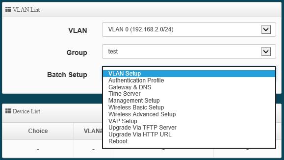 CAP Mode s control function supports centralized configuration of managed APs.