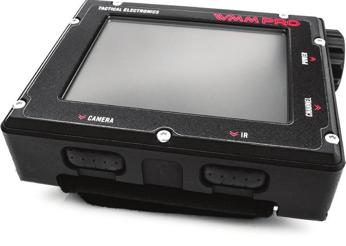 5 inch LCD screen that displays B/W or color video transmitted from the camera source.