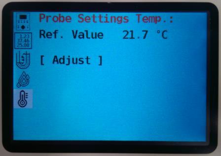 Page 28 of 39 Probe Settings Temp.