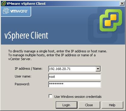 Follow the installation prompts to install the vsphere Client.