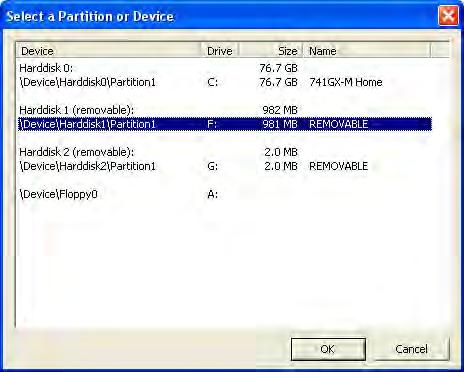 Select the USB portable drive s partition that you wish encrypt. Take care to select the correct drive and partition.