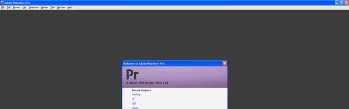 1. Starting out. To begin using Adobe Premiere Pro please choose the icon in CORE APPS on the start menu.