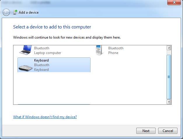 Here is an example for Bluetooth keyboard configuration to Windows Vista and