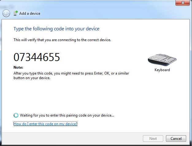 Step 2: In Select a device to add to this computer window choose Bluetooth