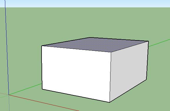 as shown in the following figure. Click and drag your rectangle up into a 3D shape.