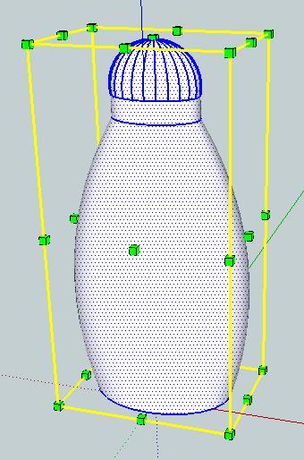 27. Use the Select (also called Pick) tool to draw a square around the whole bottle