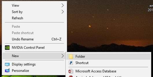 HTML Creating an HTML file is easy: First, create a folder on your desktop to
