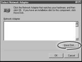 3. The network dialog box opens, which displays a list of