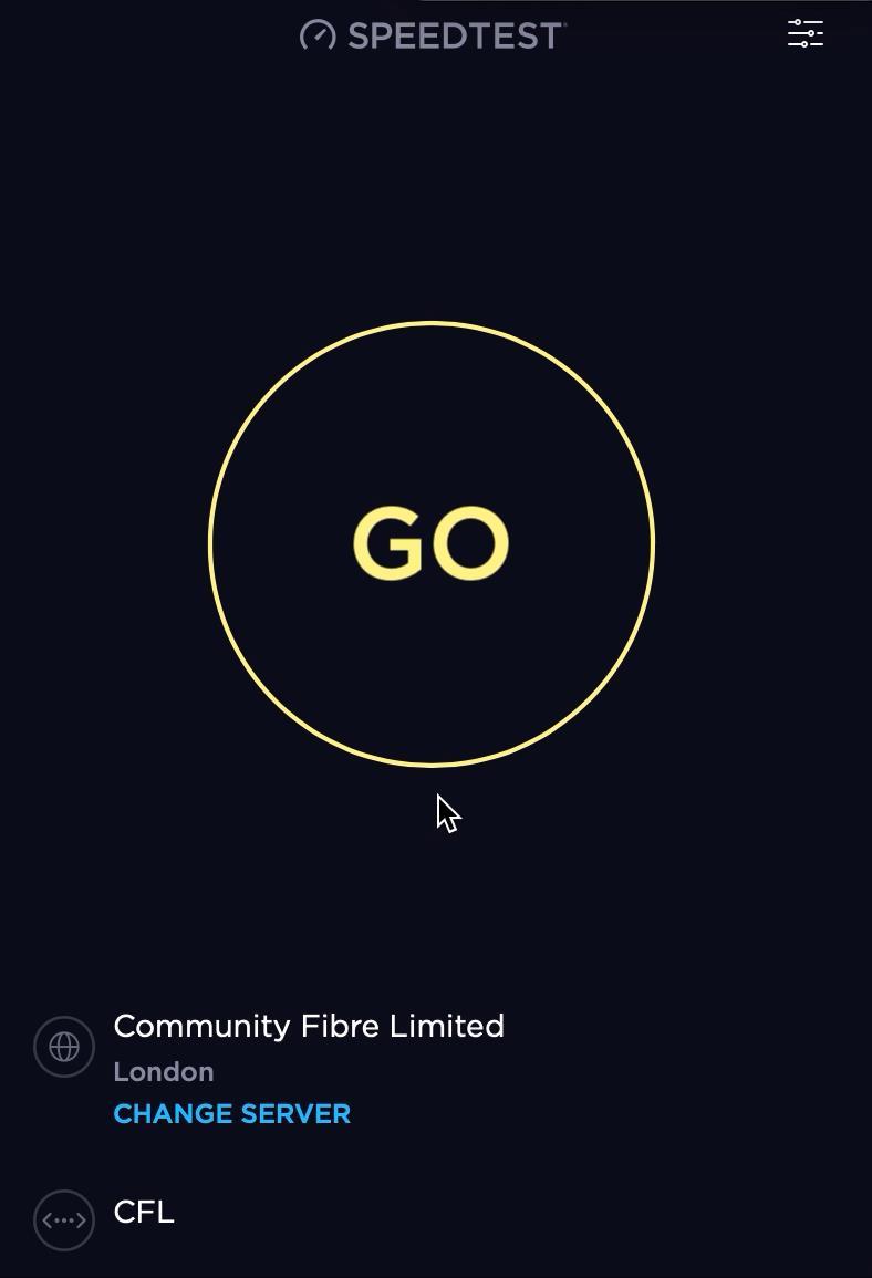 Faster Test from a free connection in Community Hall Same Upload