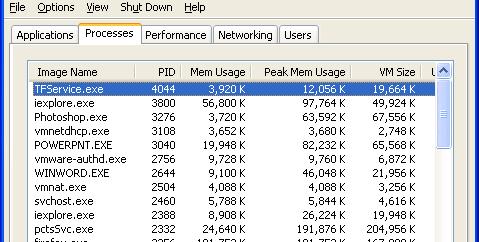 VM size and page usage history Check your system Dr. R. A.