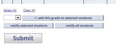 2. Submit your grades a. Click submit at the bottom of your grade roster b.