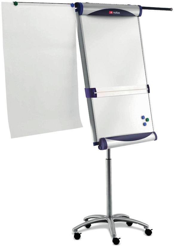 pad hooks to ensure it fits most pads Shark Flipchart Easel Stationary easel with extending arms to display extra pages Doubles as a magnetic drywipe board