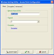 Setting up your access point (AP) To set up your AP: 1. The utility auto-detects and displays the WL-330g SSID, channel, encryption, MAC, and IP address. Click Configure to change these settings. 2.