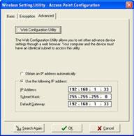 Otherwise, click the Web Configuration Utility button to launch the configuration utility. 6. The WL-330g applies your specified settings.