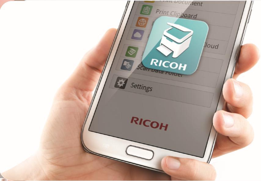 For complete 1 flexibility, Ricoh s Smart Print & Scan app