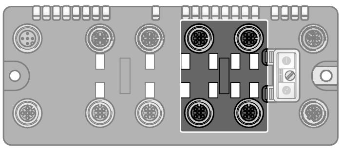 6603629 Slot 1: Digital Inputs and Outputs Extension cable (example): RK 4.