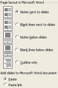 INTEGRATING WITH WORD AND EXCEL To accomplish this Use this menu (Or) button (Or) key combo Copy or paste between Word / Excel and PowerPoint Start a new presentation from outlined text in a