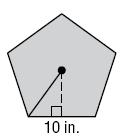 12 mm 10 in 60 T Areas of Regular Polygons Vocabulary: Radii, apothem,