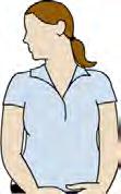 Side neck stretch Slowly tilt your head to one side, stretching the side of your neck.