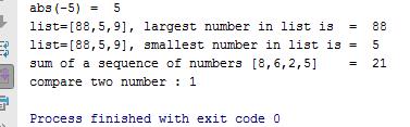 Mathematical functions: 1. Build-in Functions The Python interpreter has a number of functions built into it that are always available: abs(x) The absolute value of x.