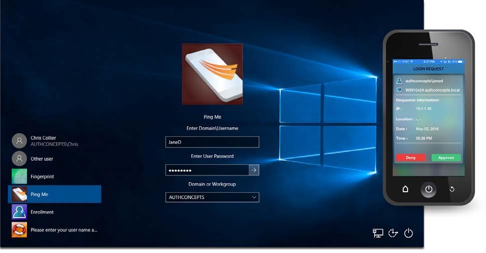 PingMe Newer trends in technology have allowed a similar authentication process to occur for Windows, RADIUS, etc.
