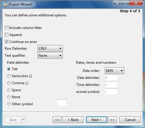 Data Management Tools 34 </RECORDS> Hint: Only related options