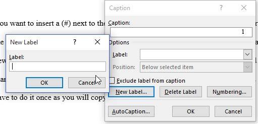You cannot write click to select insert caption on an equation box, instead you must go to References in the toolbar and select insert caption. (Alt S P).