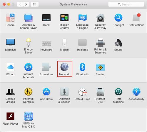 Procedure for Mac 1. In the apple menu, select System Preferences. 2.