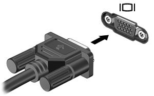 Connecting an external monitor or projector The external monitor port connects an external display device such as an external monitor or a projector to the computer.