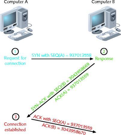 Figure 4-3 Establishing a TCP connection