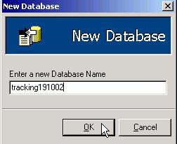 To create a database: 1.