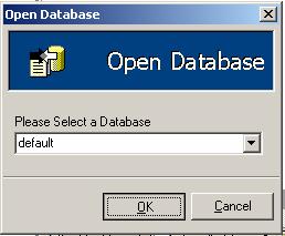 To open a database: 1.