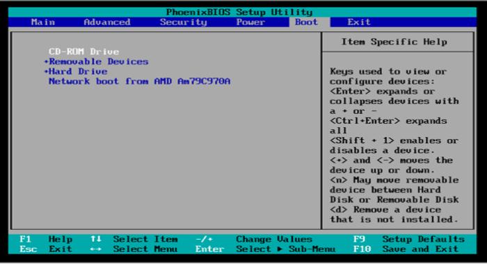 Removable Devices Disk etc c. Change the boot sequence setting so that the CD-ROM is first.
