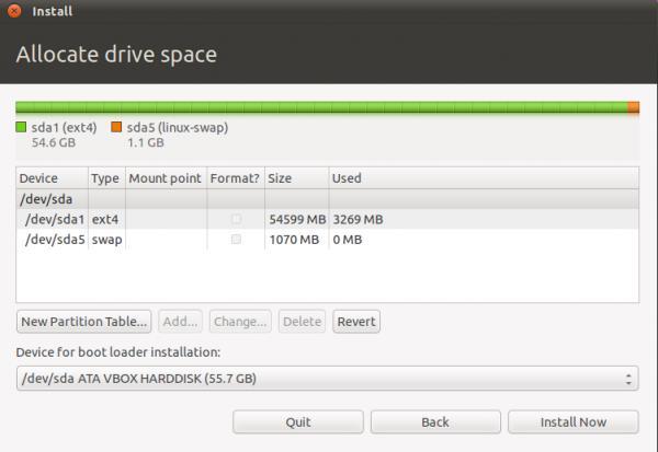 disk partitioning tool.