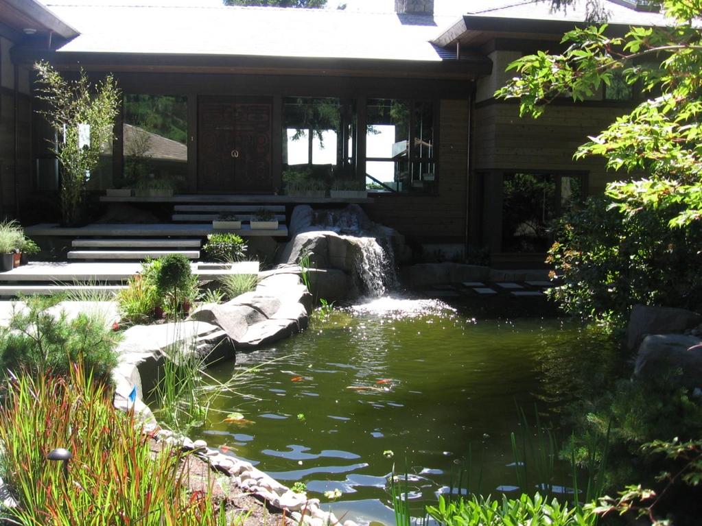 Water Feature Control West Vancouver Home New construction Koi pond Pump control Automated