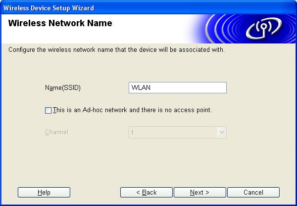 Wireless Configuration for Windows Note If your target Ad-hoc network is not broadcasting the SSID name and does not appear on the list, you can manually add it by clicking the Add button.