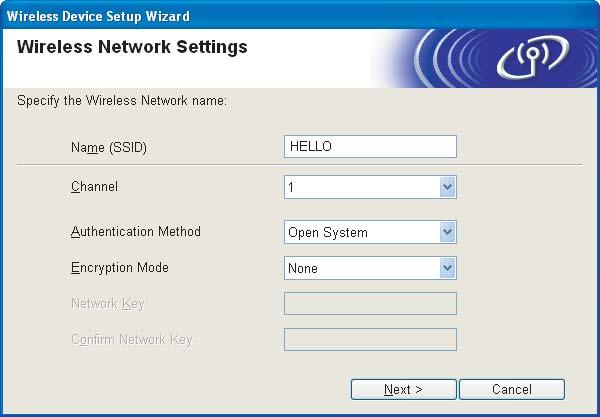 Wireless Configuration for Windows Note If you want to set more than one WEP key, click Advanced.