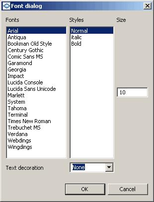 Figure 7.15 To change the text color: 1. Select the Text object you want to modify.. 2. Right-click on the object to show up the context menu. Select the Properties command. 3.