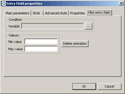Configuration of the animation Figure 8.16 shows the configuration tab for this animation. Figure 8.16 To configure the Pilot entry field animation: 1.