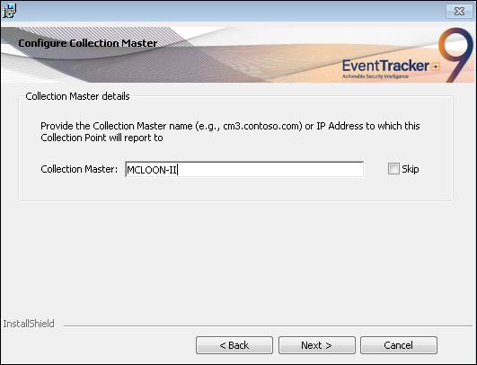 (OR) Figure 23 a. If Collection Master option is selected, and then click Next >.