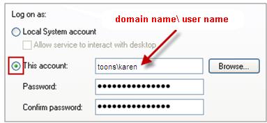 Figure 63 6. Enter the user credentials and correct password.