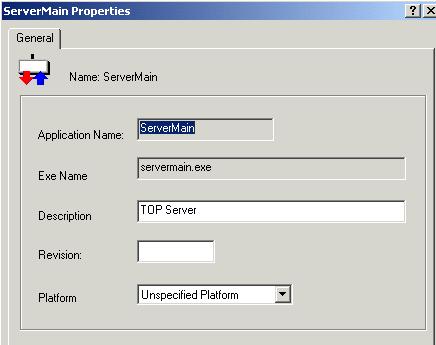 The New I/O Server window will open and should be filled out as the properties window below shows.